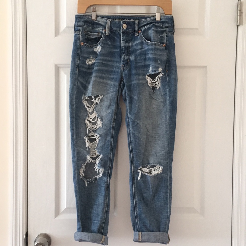 American Eagle. Ripped Jeans. Boyfriend Jeans